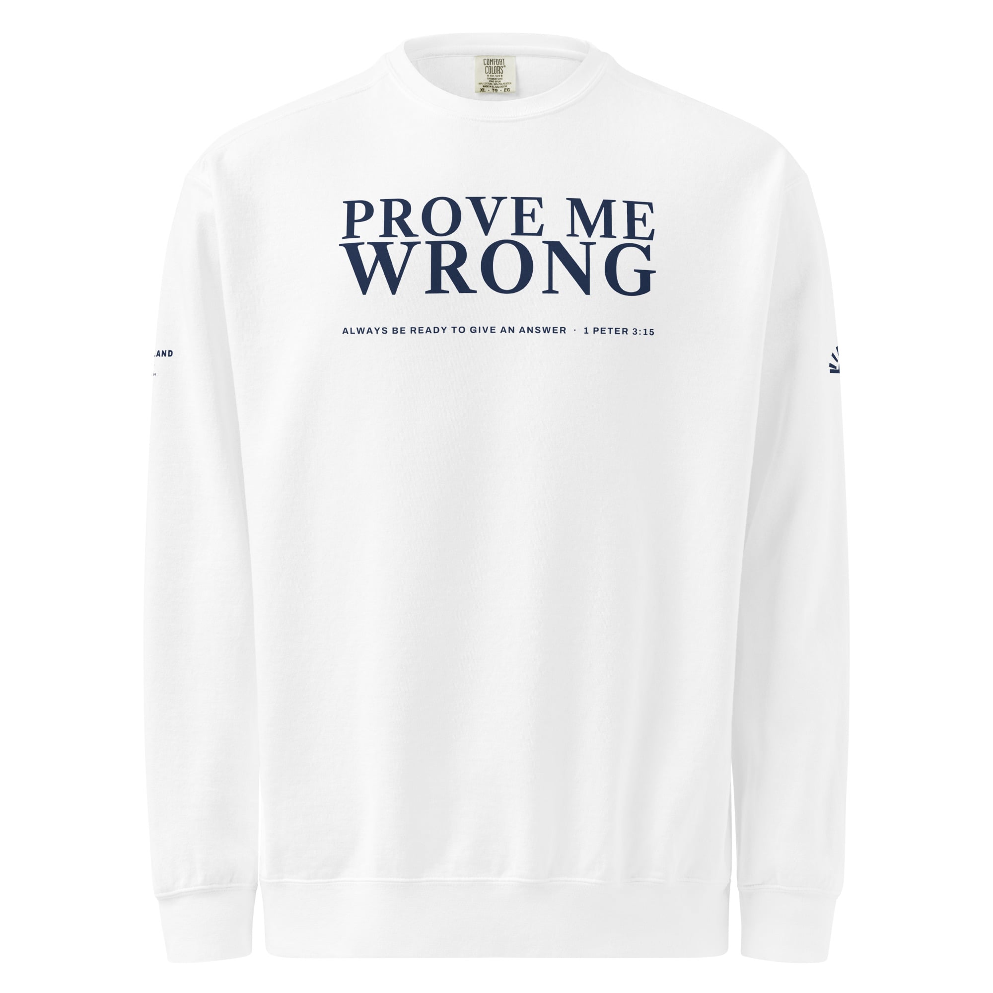 Prove Me Wrong Crewneck in White