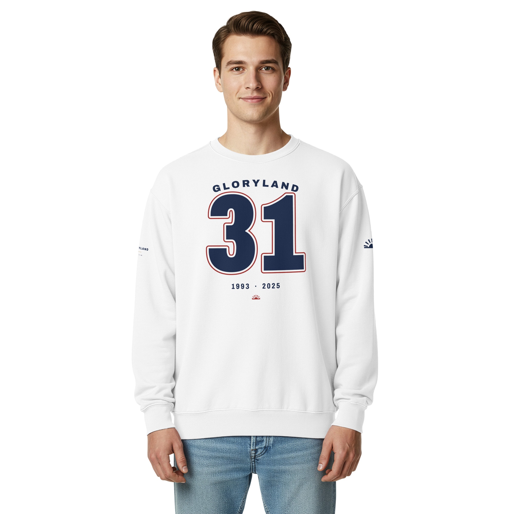 Thirty-One Crewneck in White