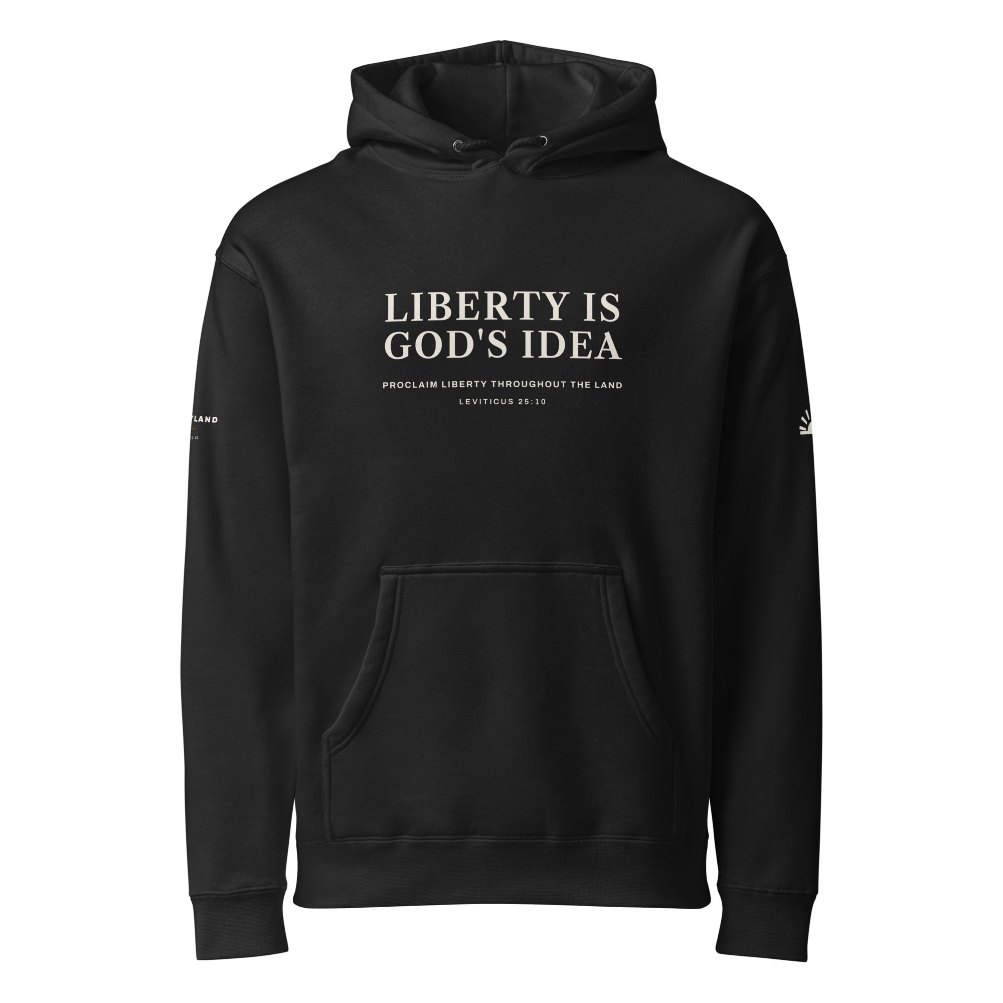 Liberty Is God's Idea Hoodie in Black