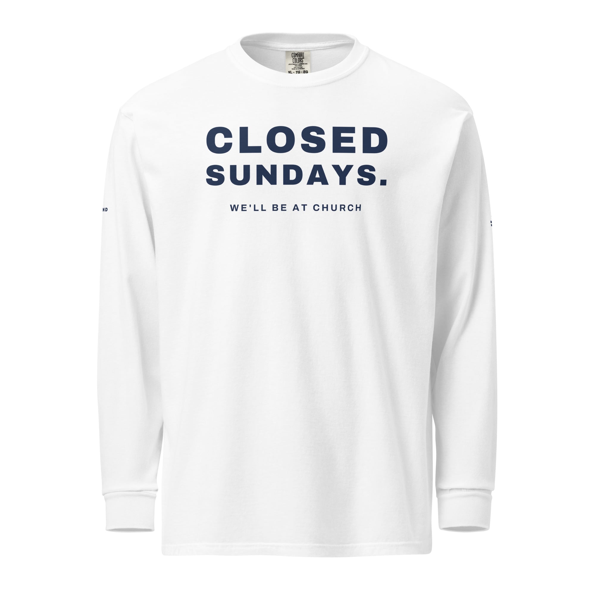 Closed Sundays Long Sleeve in White