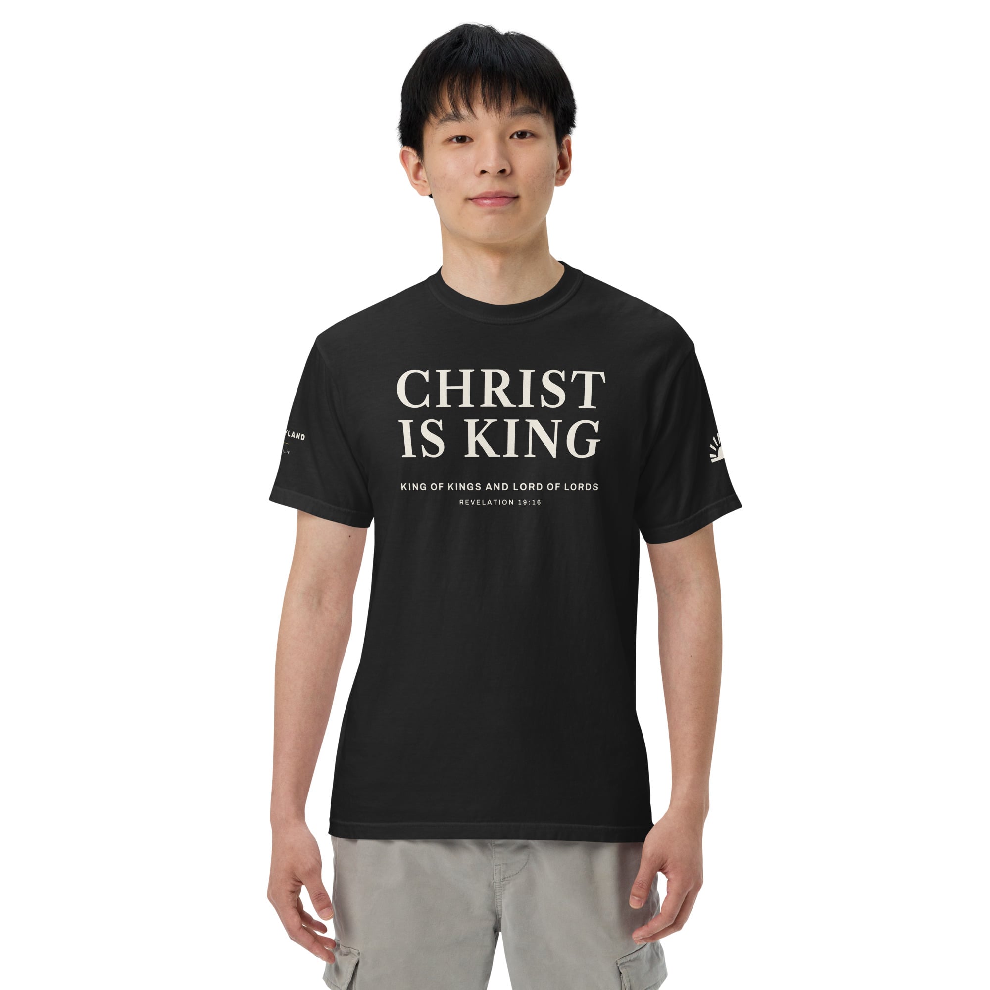 Christ Is King Men's Tee in Black