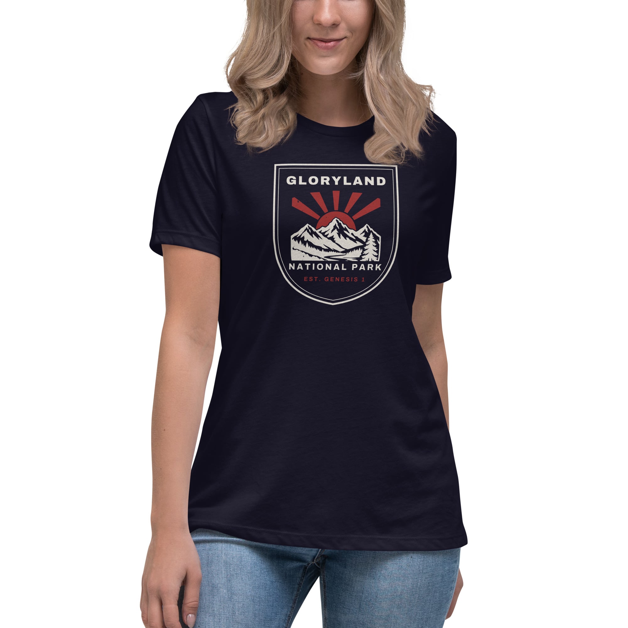 National Park Women's Tee in Navy