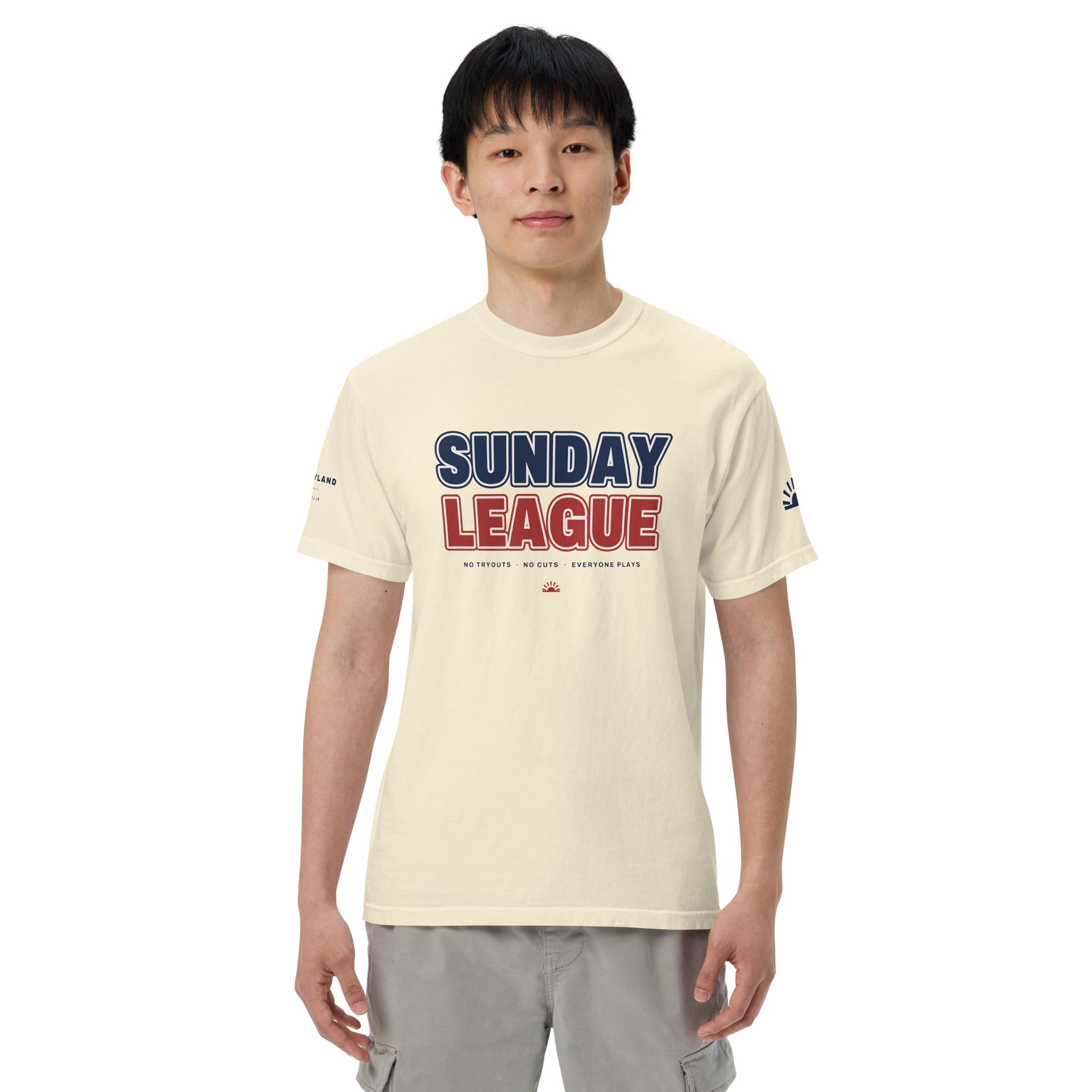 Sunday League Men's Tee in Ivory